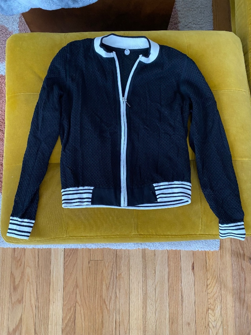 Margaret O’Leary Black Track Jacket - Size Small